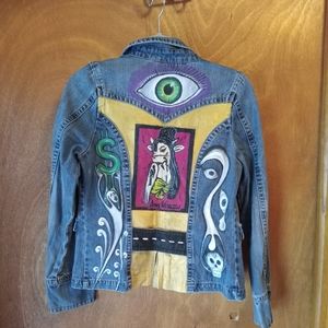 Hand painted Pescara denim jacket